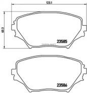 ������� ��������� �������� �������� FORD USA Explorer (U6_) 07/19- / Toyota RAV 4 II (_A2_) 05/00-1 Brembo P83055 P83055 ����