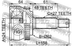 ���� ������� Hyundai Tucson 04 2004- 2210-NSP20A48 Febest 2210-NSP20A48 2210NSP20A48 ����