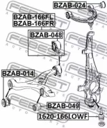 ����������� ��������� ������ ������ �����! MB W166 11 Febest BZAB166FL BZAB166FL ����