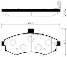 ������� ��������� �������� ������ Hyundai: Elantra 00-05, Matrix 01- KIA: Cerato (14 inch) 03-05 HSB HP0027 HP0027 ����