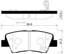 ������� ��������� �������� ���� KIA: Opius 07-09, Amanti 06-09, SOUL 08-10, Optima 11-, K-5 10- Hyundai: Sonata (YF-USA) 11- HSB HP0038 HP0038 ����
