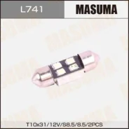 ����� ��������� ������������ C5W 12V 10W Masuma Festoon (SV8.5) 2 ��. Masuma L741 L741 ����