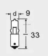 ����� ���������� H10W 12V 10W Osram (1 ��. ) Osram 64113 64113 ����