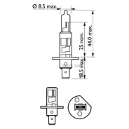 ����� ����������� ��������� ����� H1 P14.5s 3200K Vision 12V 55W ������ 1 �� Philips 12258PRC1 12258PRC1 ����