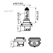 ����� ����������� ��������� ����� H11 PGJ19-2 Long Life Eco Vision 12V 55W ������ 1 �� Philips 12362Llecoc1 12362LLECOC1 ����