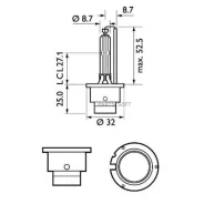 ����� ���������� ��������� ����� D2S P32d-2 4300K Vision 85V 35W ������ 1 �� Philips 85122VIC1 85122VIC1 ����