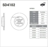 ���� ��������� �������� Sangsin SD4102 Sangsin Brake SD4102 SD4102 ����