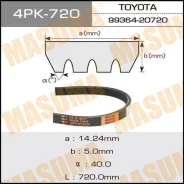 ������ ���������� 4PK-720 ��� Toyota Mitsubishi Suzuki ������������� Masuma ����� 11920-72W00 91840-07203 99364-00720 99364-20720 99364-80720 4PK-720...