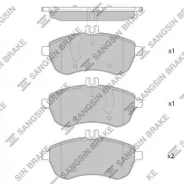 ������� �������� ��������! MB W204 1.8-2.3 07 SP2284 Sangsin Brake SP2284 SP2284 ����