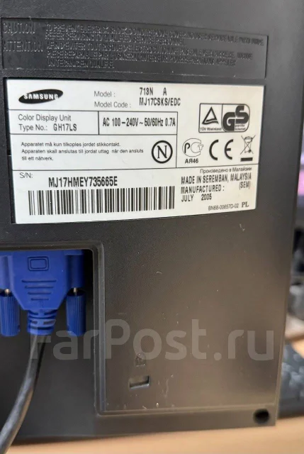 Samsung. 17", ���������� �� (LCD, LED, QLED) ����