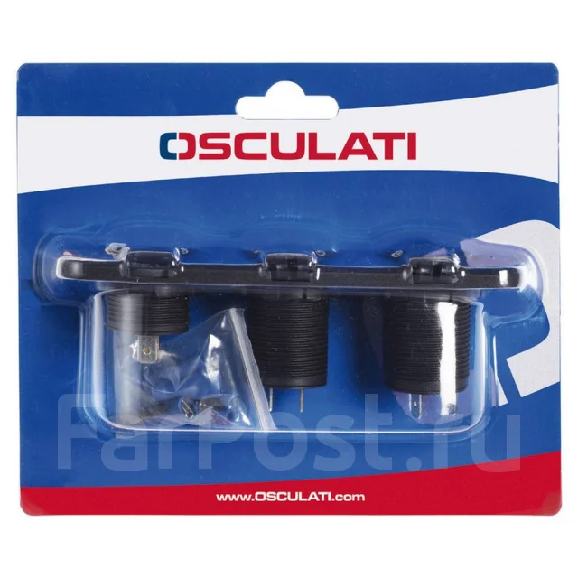 ��������� �������� � 8-32� � 2 USB ������� � �������� 12�, Osculati 14.517.43 ����
