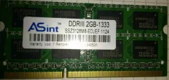 ����������� ������ DDR3 1 GB ASint 1333 MHz DIMM ����