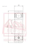 ��������� ������������� (28x58x16) ASVA AB285816 AB285816 ����