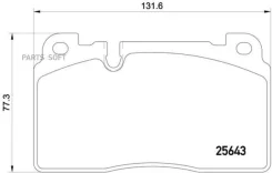 ������� ��������� (�������) Audi A6 10-18 / A7 10-18 Brembo P85122, �������� P85122 ����