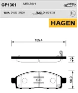������� �������� ��������! Hagen Mitsubishi L200 2.5 06 Sangsin Brake GP1361 GP1361 ����