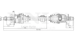 ������ � ����� �������� ������ Kia Rio III 11- (����) CVJ10081 ����