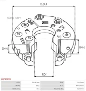 ������� ���� Toyota Allion (T240, T260) 01-21 / Avensis 03-08 AS ARC6089S ARC6089S ����