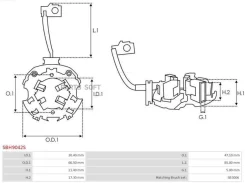 �������� ���� Honda Accord 93-03 / Civic 83-00 AS SBH9042S SBH9042S ����