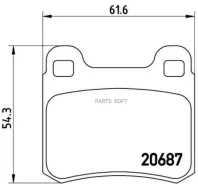 ������� ��������� (�����) Mercedes-Benz C-Class 93-01 / E-Class 84-95 Brembo P50013, ������ P50013 ����