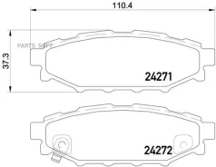 ������� ��������� (�����) Subaru Forester 07-21 / Impreza 07-16 Brembo P 78 020, ������ P78020 ����