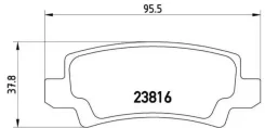 ������� ��������� �������� ������ Toyota Corolla (_E11_) 05/95-02/03 / Toyota Corolla (_E12_) 01/01- Brembo P83065 P83065 ����