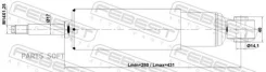 ����������� �������� GAS. TWIN TUBE Febest 01110012F 01110012F ����