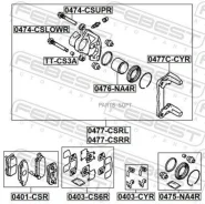 ������� ��������� (�� ������) | ��� ���� | Febest 0477CSRR 0477CSRR ����