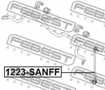 ���� ������������� �������� Hyundai Santa FE (DM) 2012- 1223-Sanff Febest 1223-Sanff 1223SANFF ����