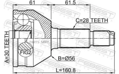 ���� �������� 30X56X28 Febest 1510007 1510007 ����