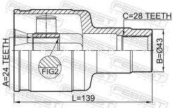 ���� ���������� ������ 24x43x28 Febest 1511-002 Febest 1511-002 1511002 ����