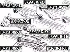 ���� ��������������! MB W220 98 Febest 1629204 1629204 ����