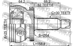 ���� �������� 25X54X30 Febest 2210XM12A52 2210XM12A52 ����