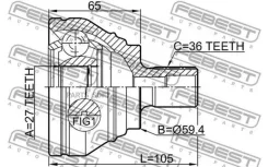 ���� �������� 27x59.3x36 | ����� ����/��� | Febest 2310B6 2310B6 ����