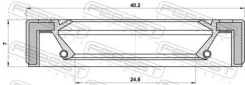 ������� ������� ��������� 24.6X40.2X7X7 Febest 95GAY26400707R 95GAY26400707R ����