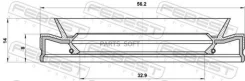 ������� ������� ��������� 32.9X56.2X8X14 Febest 95HFS34560814C 95HFS34560814C ����