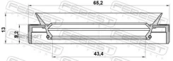 ������� ��������� ������� ����� 43.4X65.2X9.2X13 Febest 95MEY45650913R 95MEY45650913R ����