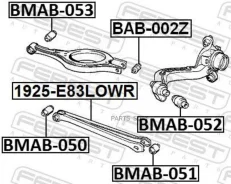 ����������� ������ ���������� ���� �������� ��� BMW X3 E83 2003-2010 BMAB-051 Febest BMAB-051 BMAB051 ����