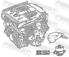 ������� ��������� ������ (��������������) Febest BZM222RH BZM222RH ����