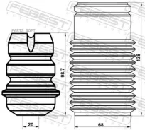 ������� ��������� ������������ � ���������� �������� Febest Pgshb5008FKIT PGSHB5008FKIT ����