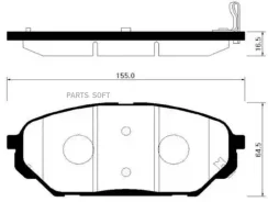 ������� ��������� �������� ������ Hyundai: Veracruz 07-09, IX55 07- HSB HP0039 HP0039 ����