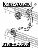 ����� �������� Febest 0187VDJ200 0187VDJ200 ����