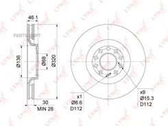 ���� ��������� ������������� (321x30) | ����� | Lynxauto BN1209 BN1209 ����