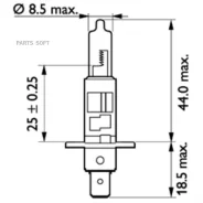 ����� ����������� ��������� ����� H1 P14.5s 3200K Master Life 24V 70W ������ 1 �� Philips 13258MLC1 13258MLC1 ����