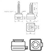     D3S PK32d-5 4300K Vision 85V 35W  1  Philips 42403VIC1 42403VIC1 