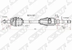 ������ � ����� Mercedes-Benz M-Class 05-11 / GL-Class 06-12 (�������/ ������) SAT BZ-5-161, ������ �������� BZ5161 ����
