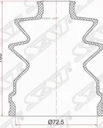 ������� ����� (�����/ �������) Chery Tiggo 7 Pro 19-24 / Chevrolet Cobalt 13- SAT C-1046, �������� C1046 ����