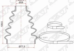 ������� ����� (�����/ �������) Ford Fiesta 08-19 / Focus 04- SAT C-1444, �������� C1444 ����