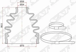 ������� ����� (�����/ �������) Hyundai Elantra 90-93 / Kia Rio 00-05 SAT C-1152, �������� C1152 ����