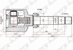 ���� (�������/ ������/ �����) Peugeot Boxer 06- / Citroen Jumper 06- SAT CT-660, ������ �������� CT660 ����