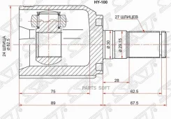 ���� (�������/ �����) Hyundai ix35 09-15 / Tucson 04-15 SAT HY-100, �������� HY100 ����